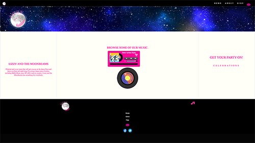 Lizzy and the Moonbeams Website